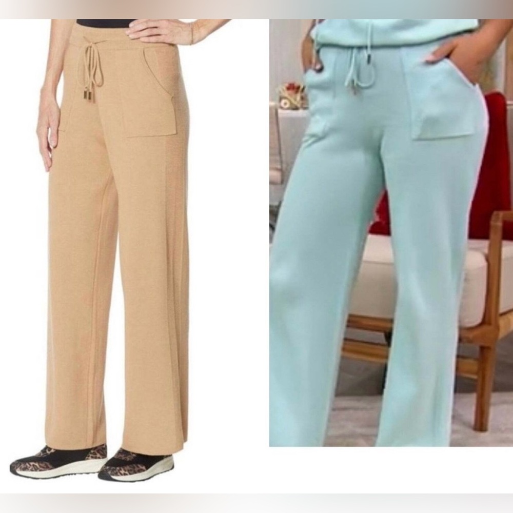 Rhonda Shear Wide-leg Knit Pants